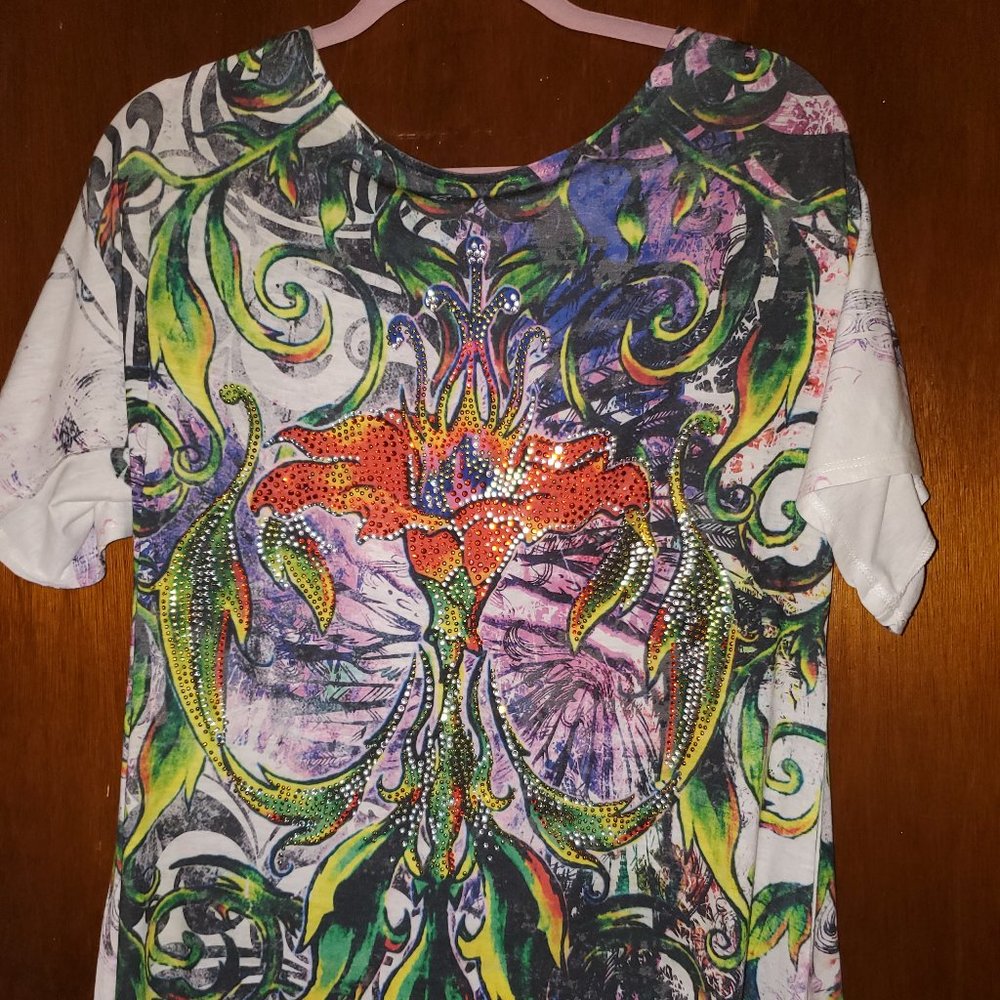 S-twelve Rhinestone blouse